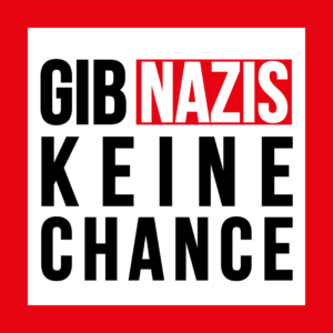 Die Sticker GIB NAZIS KEINE CHANCE (4 Stück rechteckig) – Bild 2