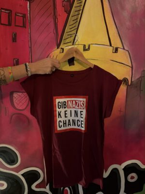 Girlie-Shirt - Gib Nazis keine Chance